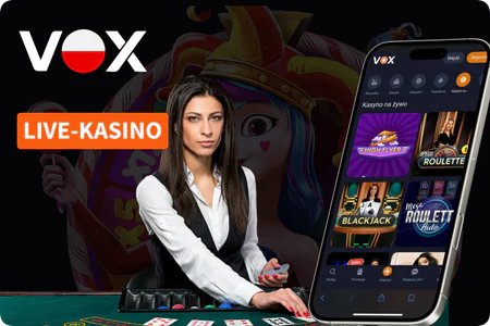 Live Casino Vox – graj na żywo w ruletkę, blackjacka i inne stołowe gry z prawdziwymi krupierami