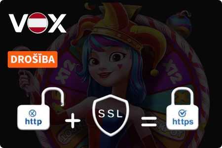 Datu drošība Vox Casino Online