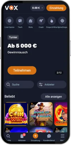 Spielsuchleiste für Plinko
