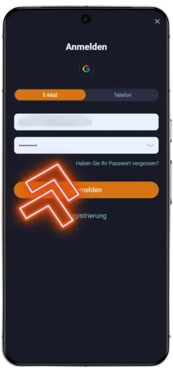 Geben Sie Ihre Daten ein, um Ihr altes Passwort zurückzusetzen.