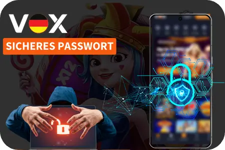 Starkes Passwort wählen Vox Casino